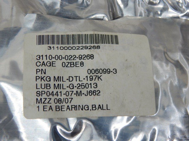 SKF 006099-3, 107KSZZ, 3110000229268, Ball Bearing - Image 5