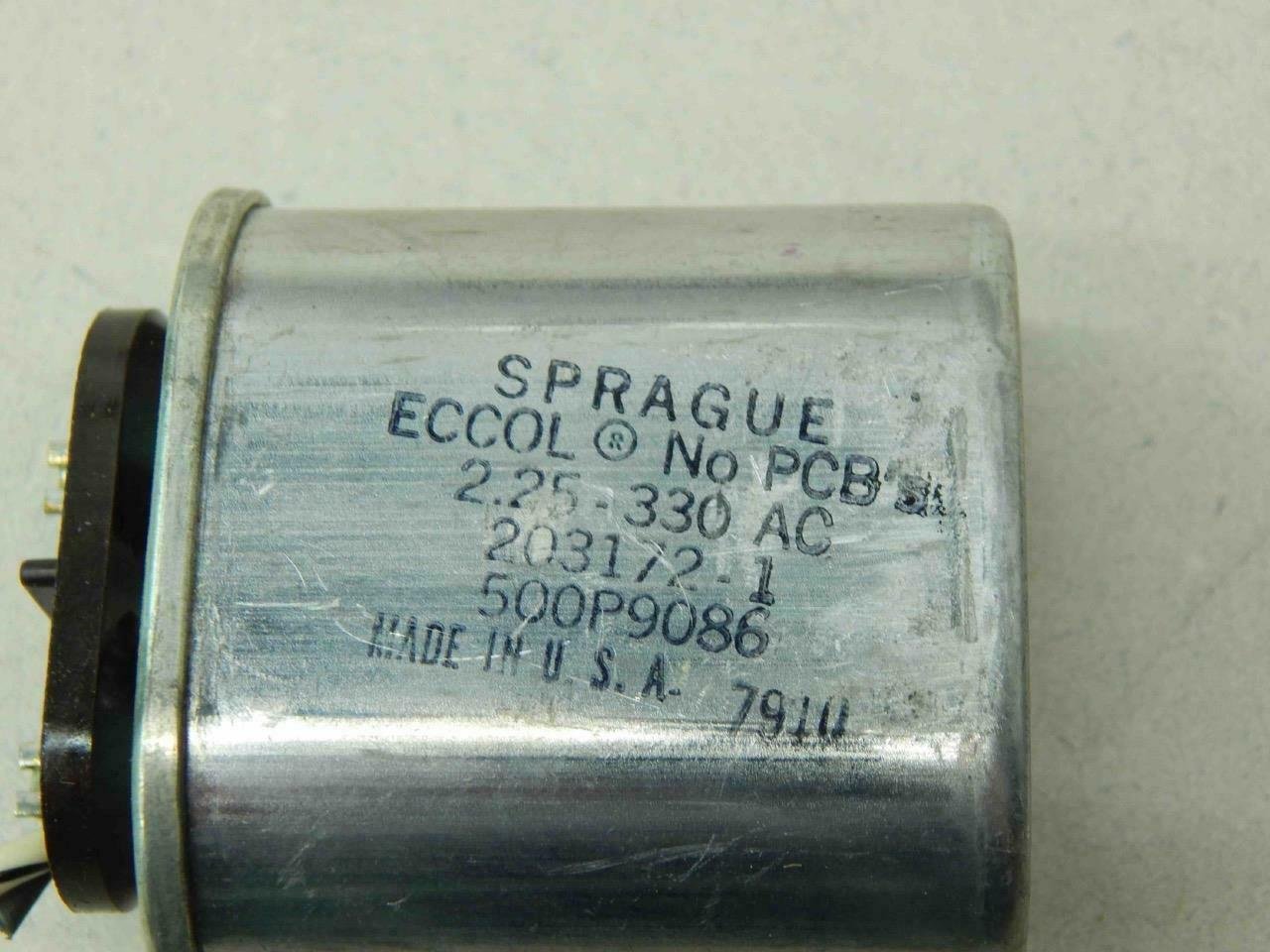 Sprague 203172-1 Capacitor (Lot of 2) #01384 - Image 5