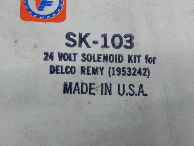 Valley Forge SK–103, 24V Solenoid Repair Kit for Delco Remy 1953242 - Image 2