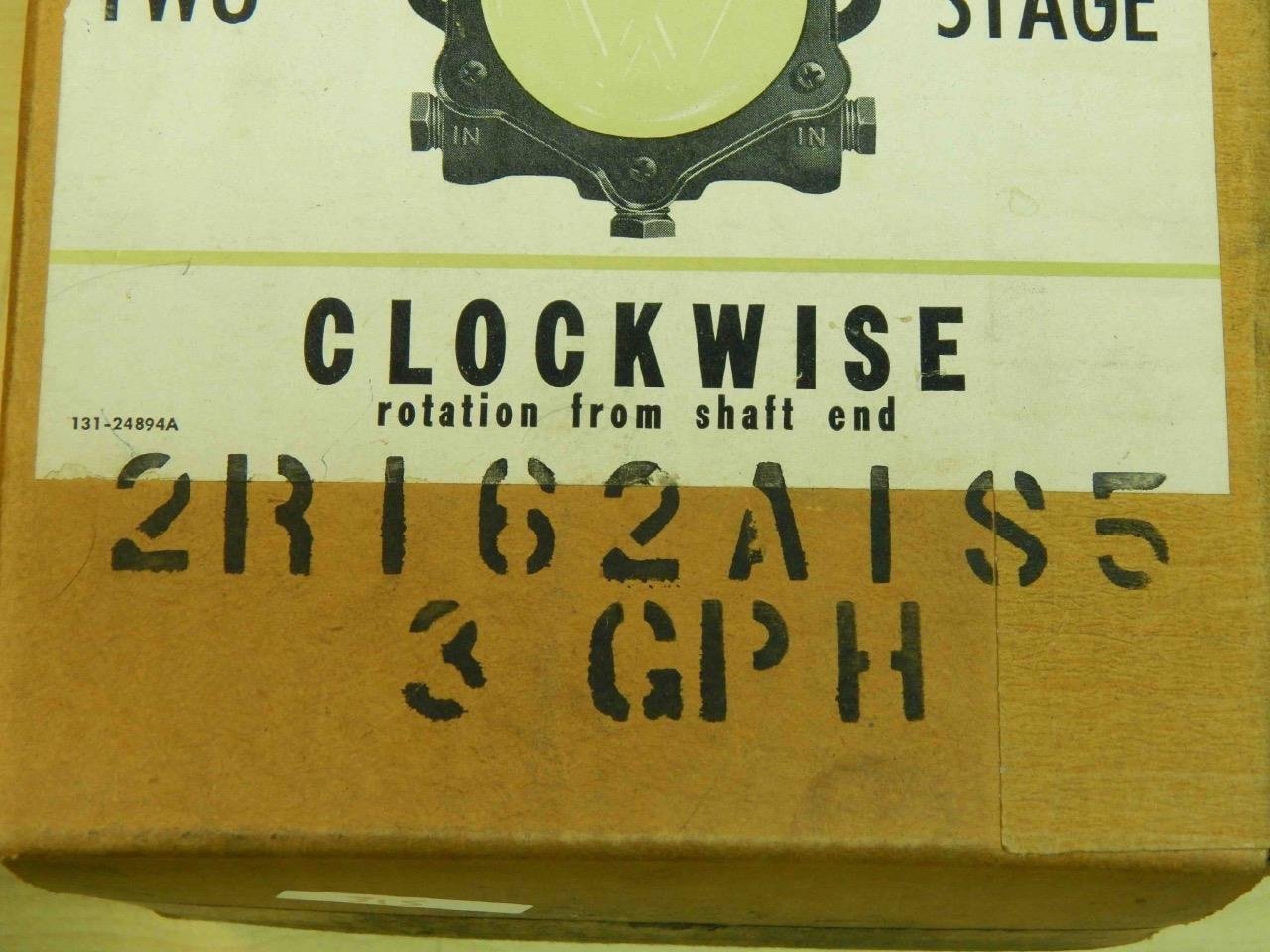 Webster 2R162A-1S5M2, 2R162A-1S5 3GPH Two Stage Pump NIB - Image 3