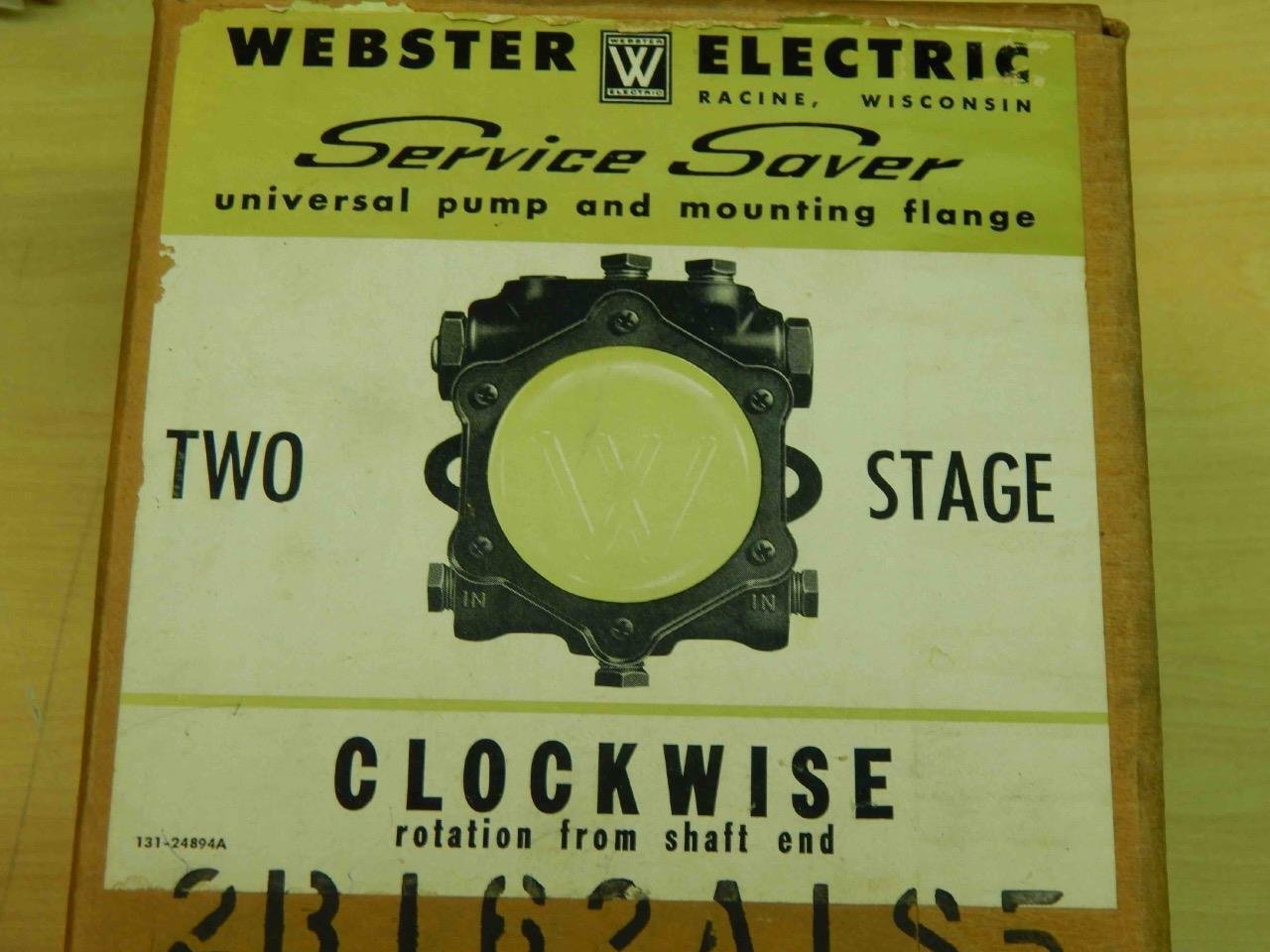 Webster 2R162A-1S5M2, 2R162A-1S5 3GPH Two Stage Pump NIB - Image 4